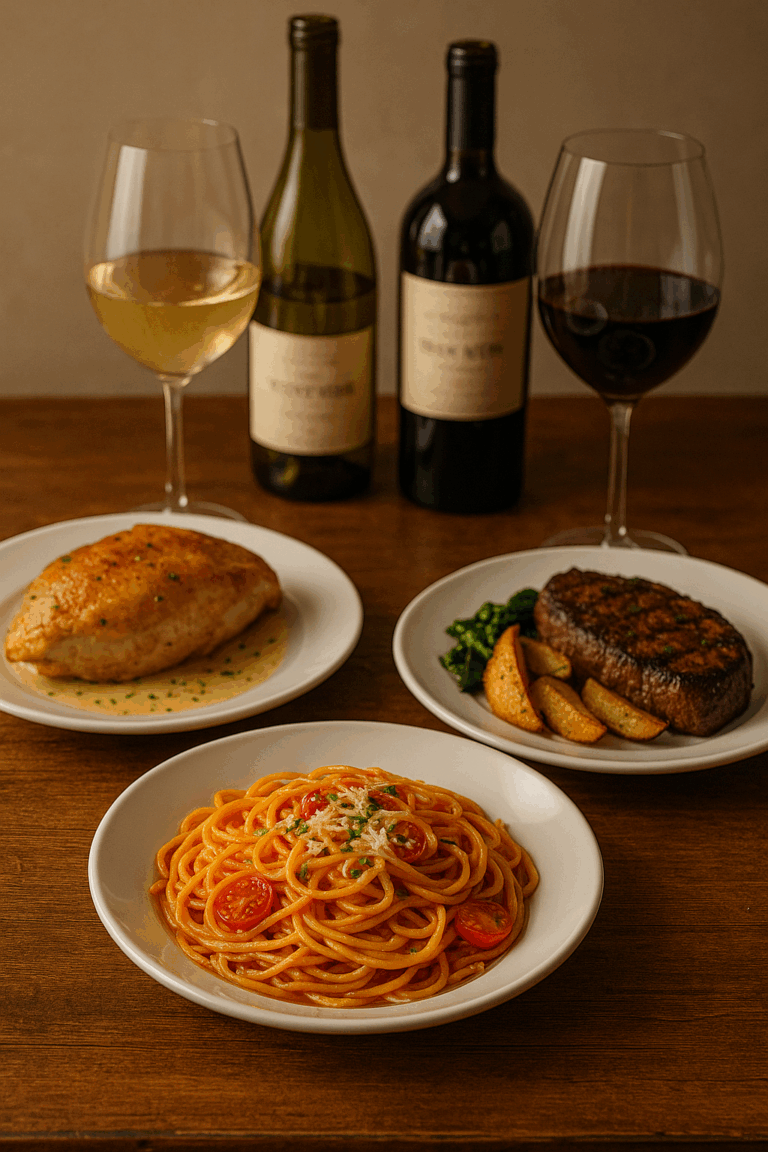 Best Wines to Pair With Pasta, Chicken, and Steak