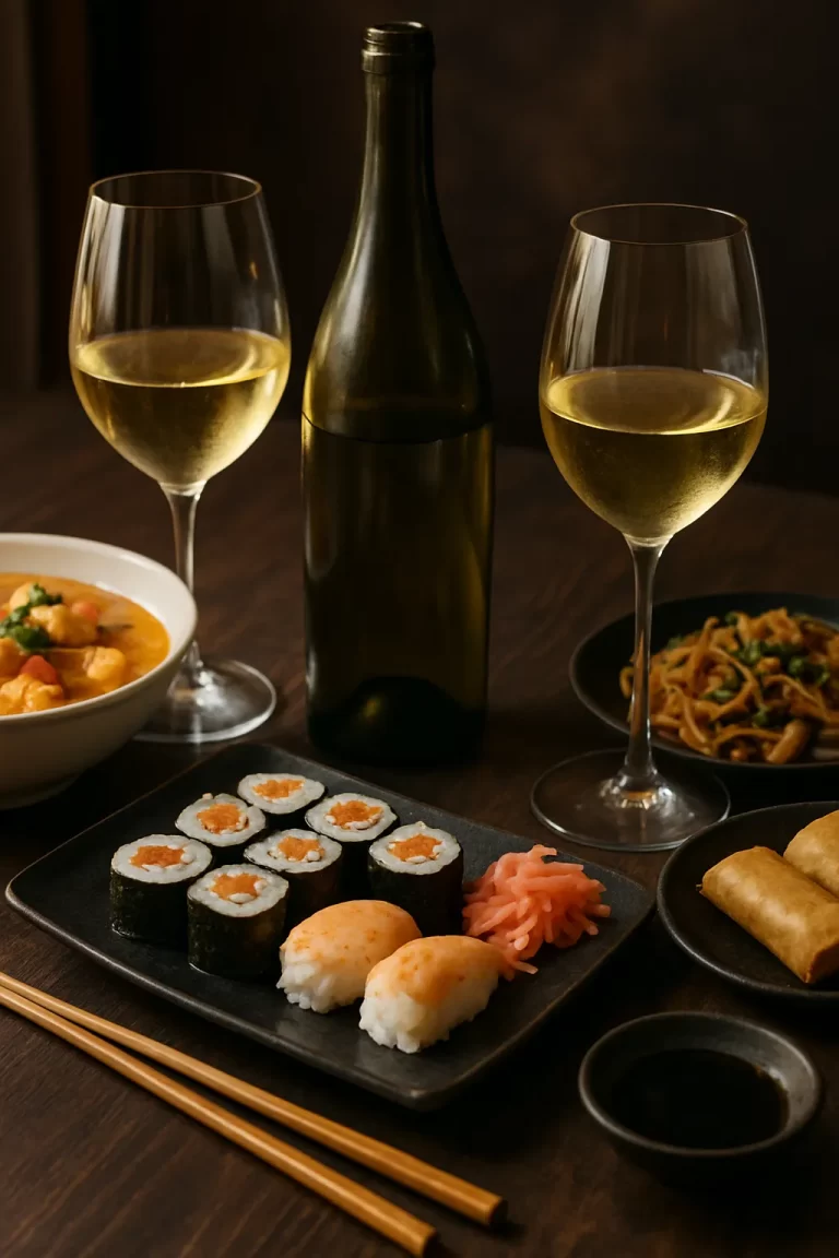 White Wines with Asian Dishes: Balance and Contrast